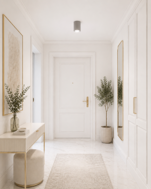 Lampa sufitowa downlight tuba plafon metalowa okrągła srebrna pojedyncza E27 TYBER 473