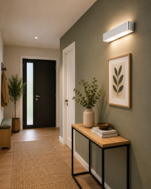 Nowoczesna metalowa lampa natynkowa kinkiet chrom szyba mleczna E27 duża RODAN 655