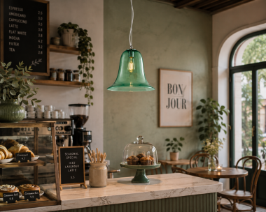 Duża szklana lampa wisząca BELIZE 3713