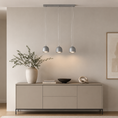 Nowoczesne lampy wiszące stalowe 3-płomienne klasyczne KOLORADO 1195