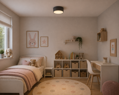 Awangardowy stalowy plafon lampa natynkowa sufitowa czarna duża okrągła VICHY 3887