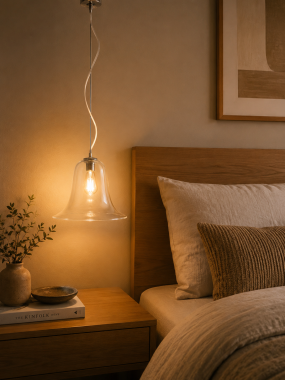 Duża szklana lampa wisząca BELIZE 3715
