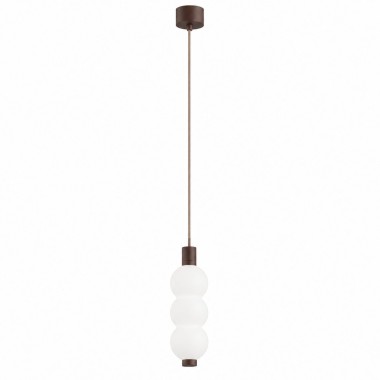 Lampa wisząca LED trzy kule szklane biała brązowa IP44 TRIPOLO 9134