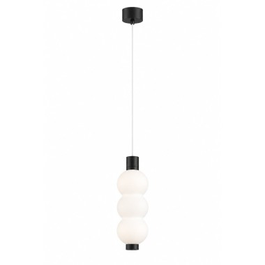 Lampa wisząca LED trzy kule szklane biała czarna IP44 TRIPOLO 9135