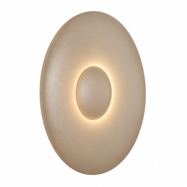 Kinkiet LED okrągły minimalistyczny taupe BOLTON NEW 42 cm 9040