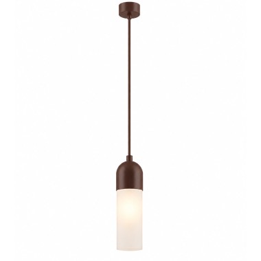 Lampa wisząca tuba szklana wąska brązowa BURGOS NEW 9059