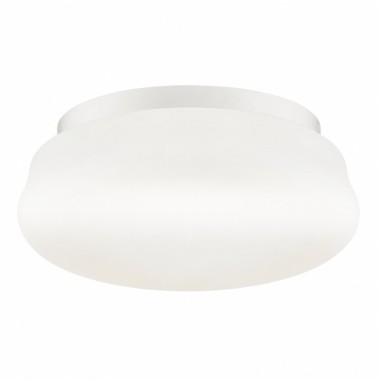 Plafon szklany okrągły biały OMBRA 30 cm 6376