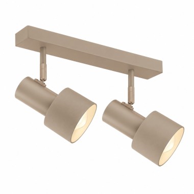 Plafon 2-punktowy regulowany listwa z reflektorami taupe DORIA NEW 7312