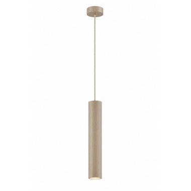Lampa wisząca tuba wąska minimalistyczna taupe GOMERA NEW 9069