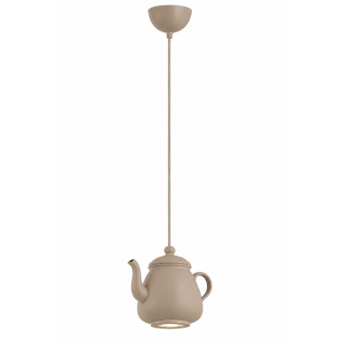 Lampa wisząca czajnik do kuchni taupe JAMAJKA NEW 9075