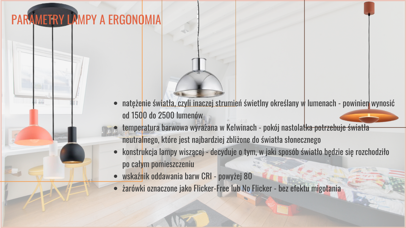 lampy wiszące młodzieżowe