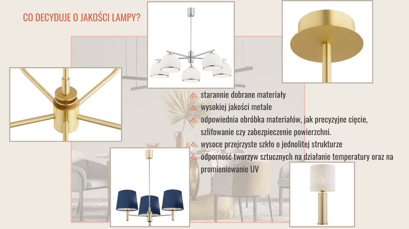 wysokiej jakości lampy