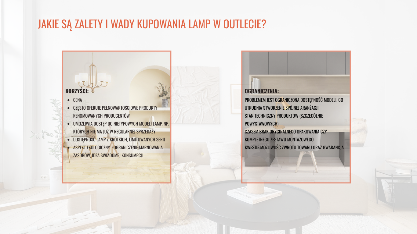 zakupy w outlecie oświetlenia