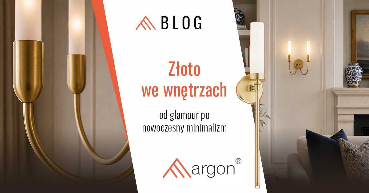 Złoto we wnętrzach – od glamour po nowoczesny minimalizm